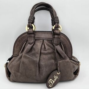 Bally Lailan Dark Brown Leather Handbag